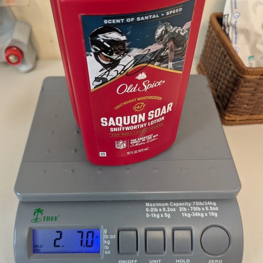 Old Spice Saquon Soar Lotion Red NFL Saquon Barkley Santal 16oz 2-Pack